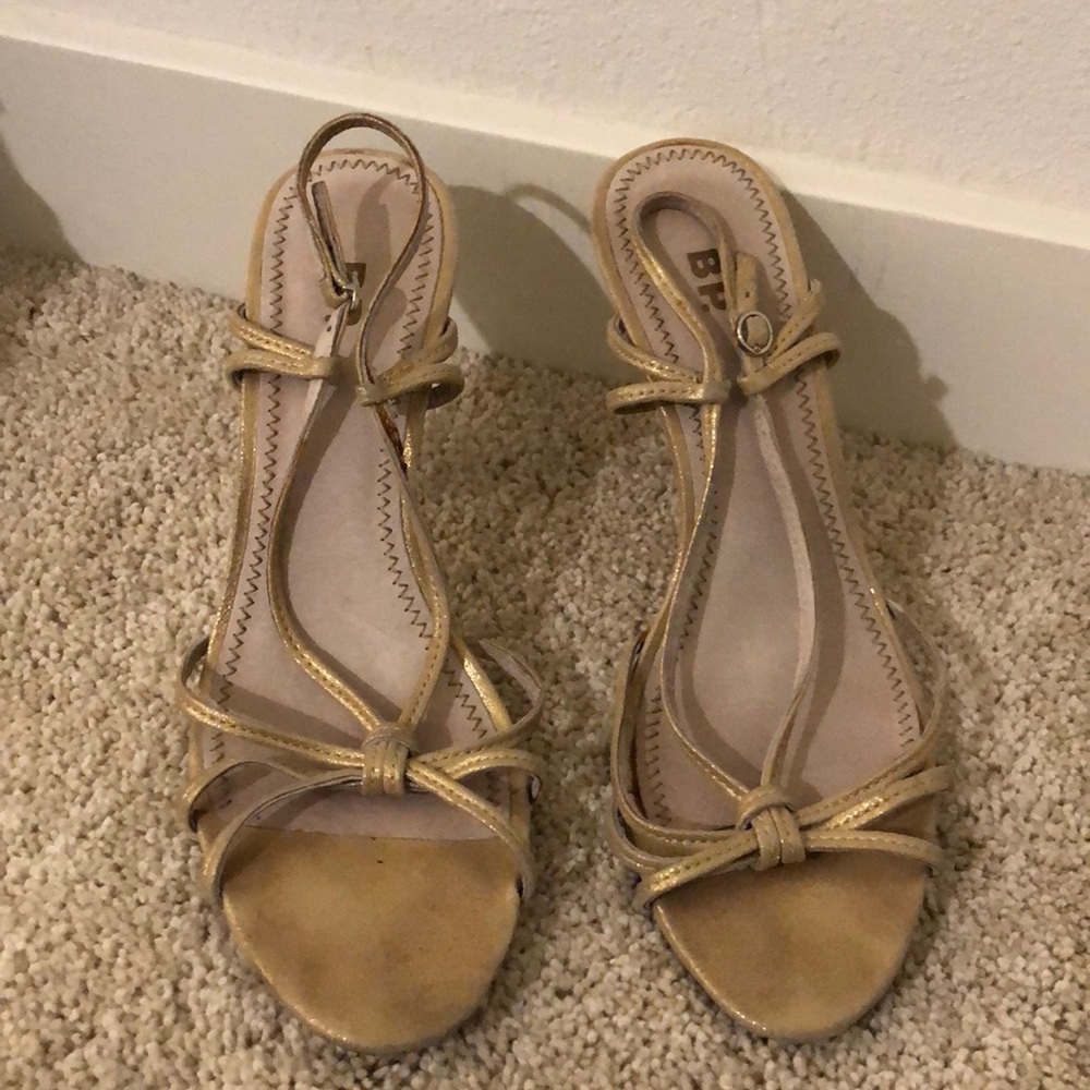 Gold heels